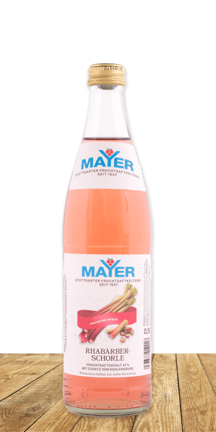 Prickelnd-frische Rhabarberschorle