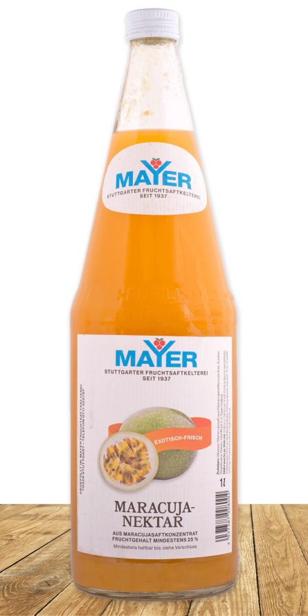 Exotischer Maracuja-Nektar – aromareich und geschmacksintensiv.