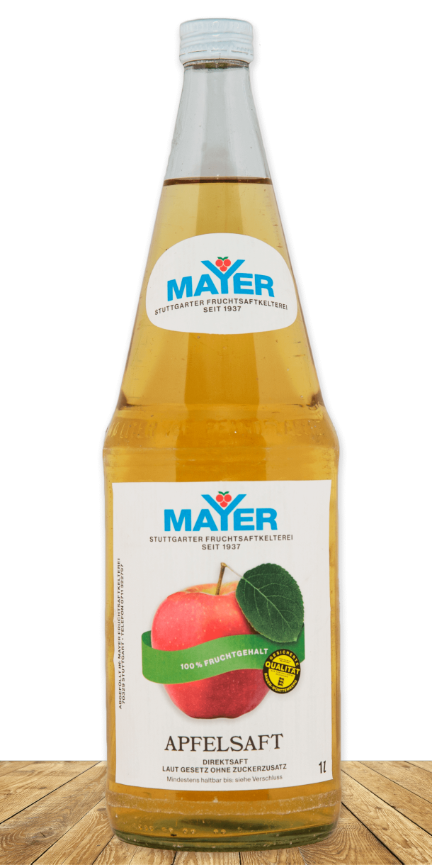 100%iger Apfel-Direktsaft, ohne jegliche Zusätze.