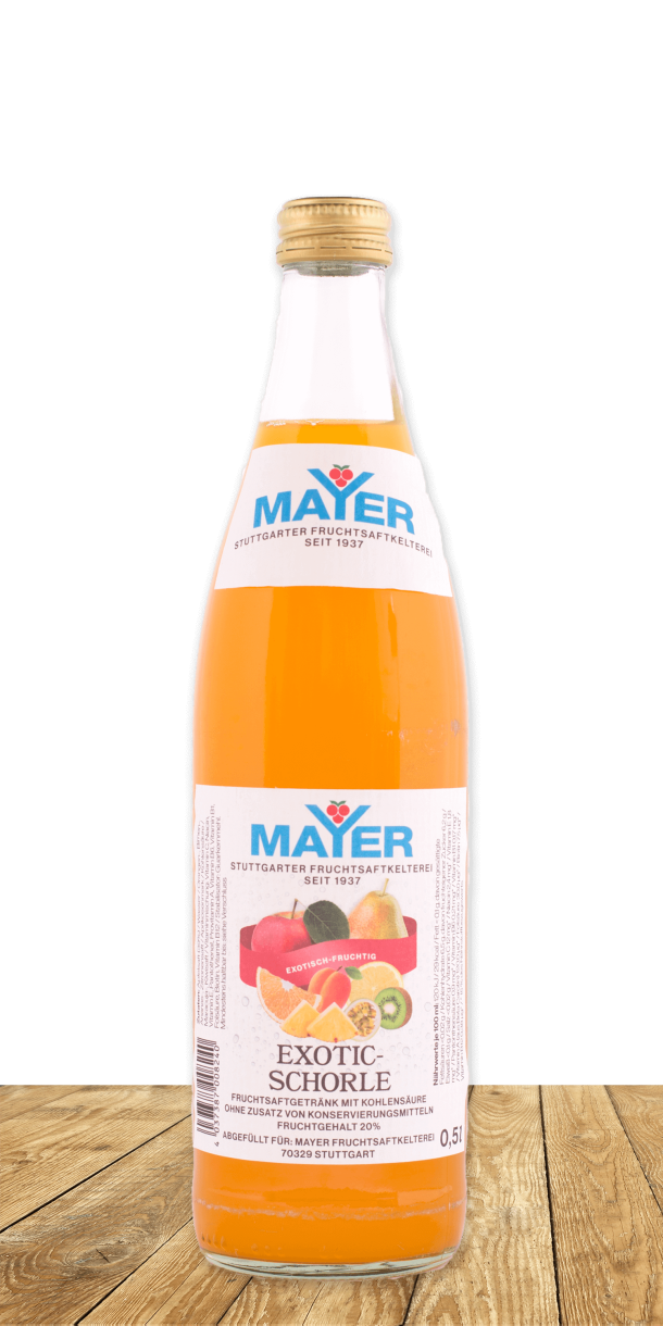 Mix aus exotischen Früchten, 60 % Fruchtgehalt.
