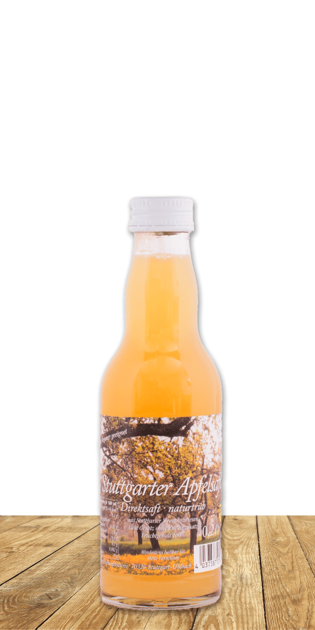 Unser Bester … naturtrübes Premiumprodukt aus ungespritzen Äpfeln von Stuttgarter Streuobstwiesen.