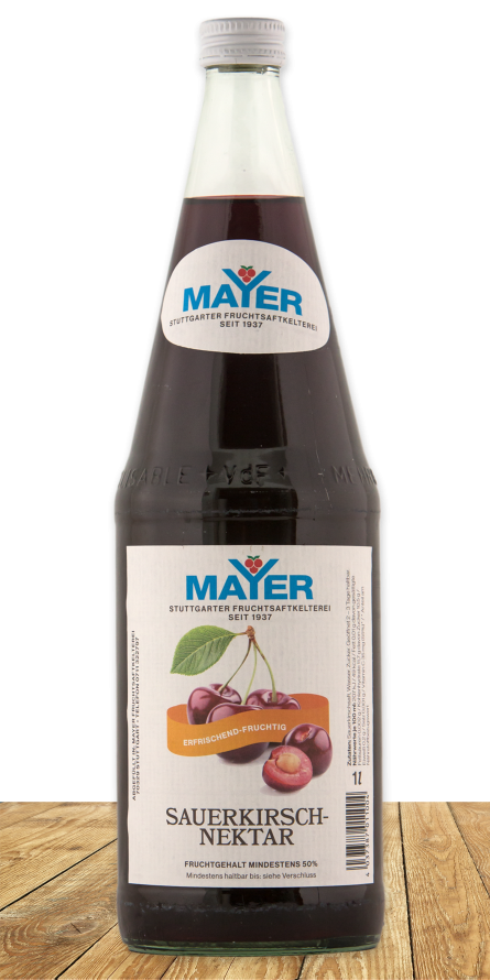 Intensiv, aromatischer Sauerkirsch-Nektar mit der feinsäuerlichen Note.