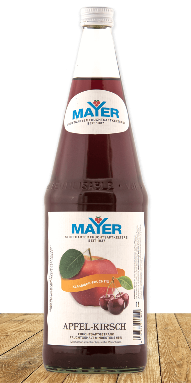 Mischgetränk aus Süßkirsche und Apfelsaft.