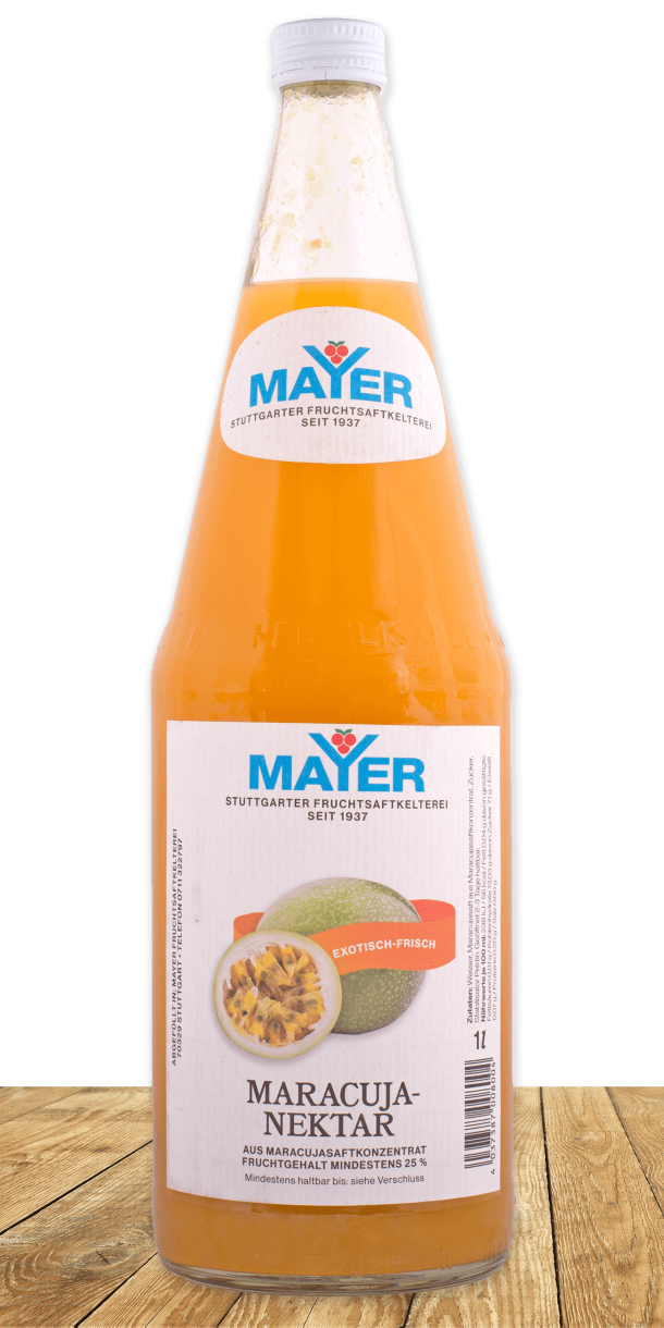 Exotischer Maracuja-Nektar – aromareich und geschmacksintensiv.