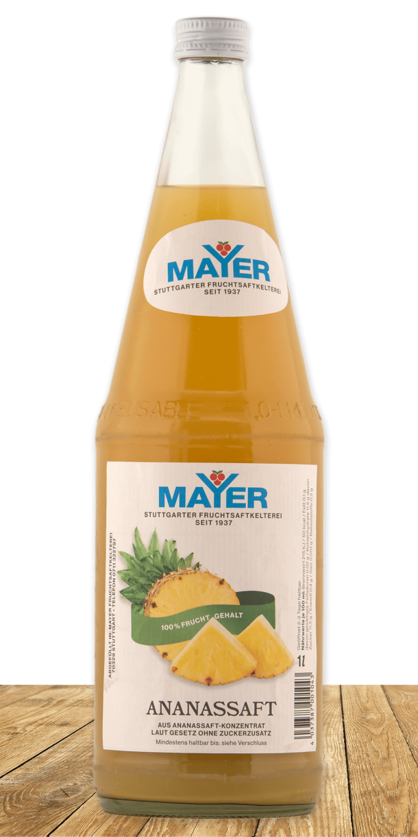 Tropisch-süß aus 100 % reinem Ananassaft-Konzentrat. Hervorragend zum Mischen geeignet.