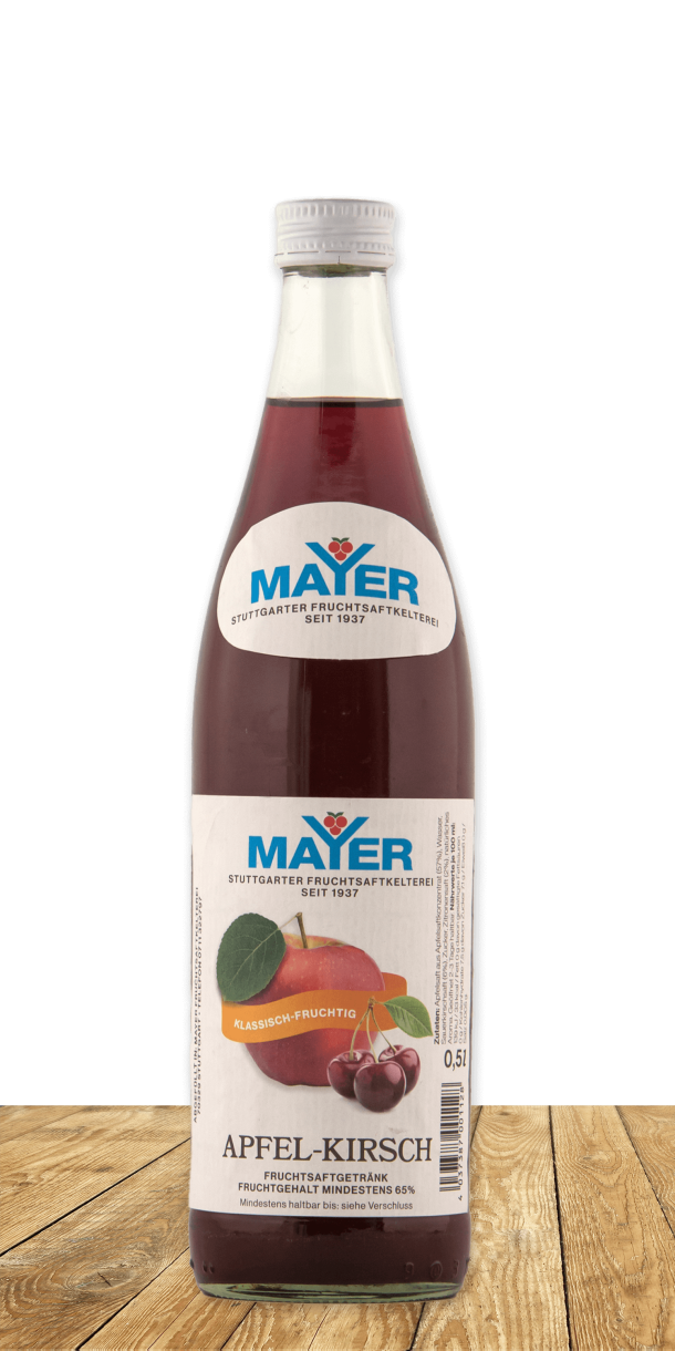 Mischgetränk aus Süßkirsche und Apfelsaft.