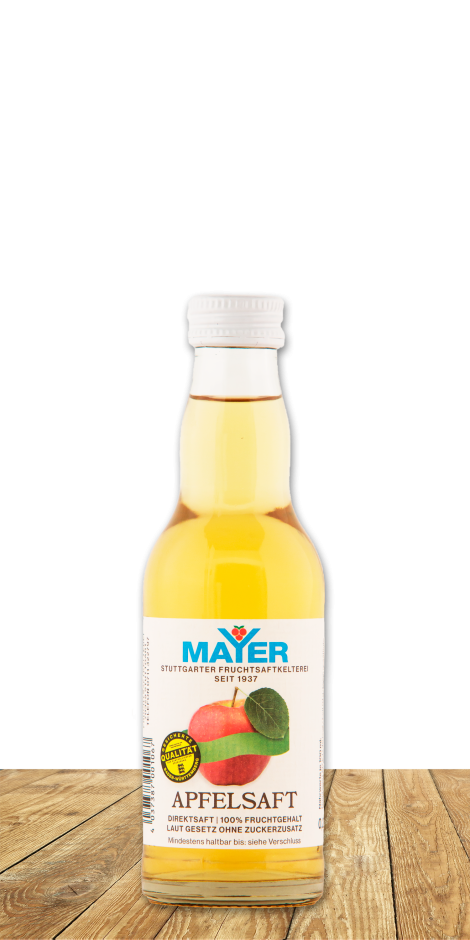 100%iger Apfel-Direktsaft, ohne jegliche Zusätze.