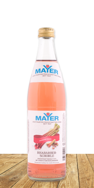 Prickelnd-frische Rhabarberschorle