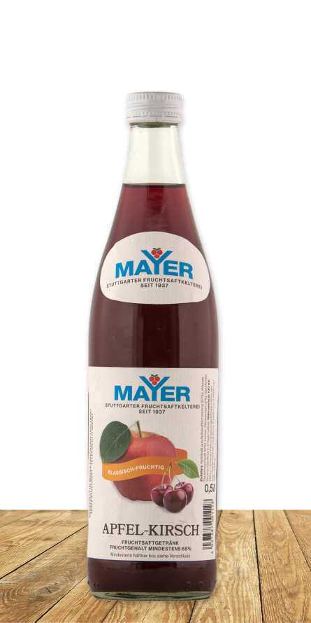 Mischgetränk aus Süßkirsche und Apfelsaft.