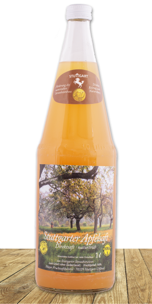 Unser Bester … naturtrübes Premiumprodukt aus ungespritzen Äpfeln von Stuttgarter Streuobstwiesen.