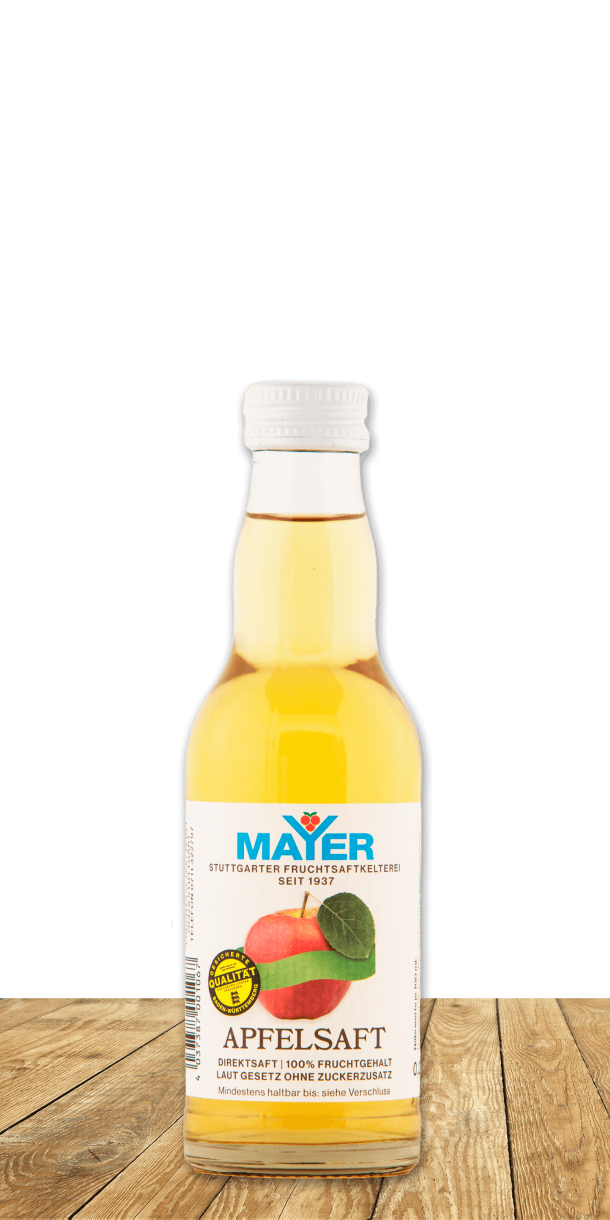 100%iger Apfel-Direktsaft, ohne jegliche Zusätze.