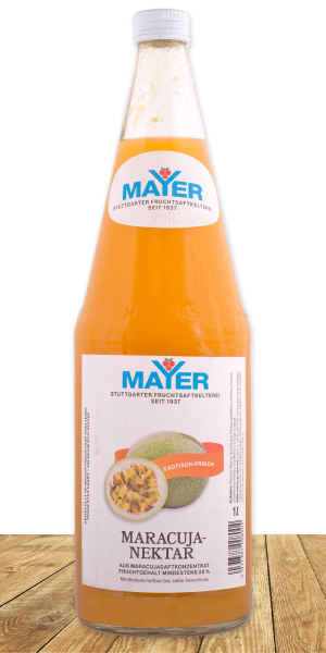 Exotischer Maracuja-Nektar – aromareich und geschmacksintensiv.