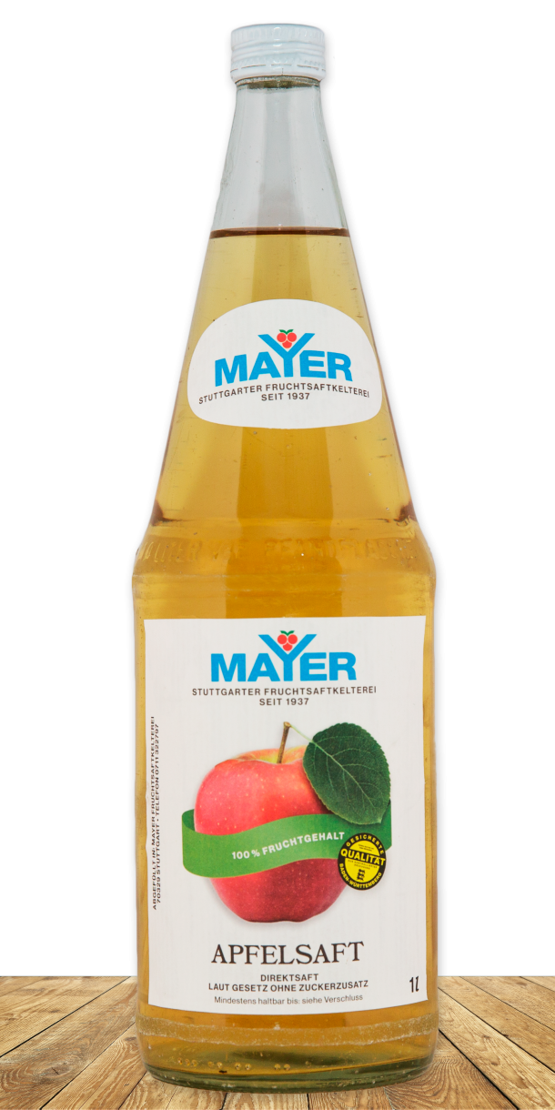 100%iger Apfel-Direktsaft, ohne jegliche Zusätze.