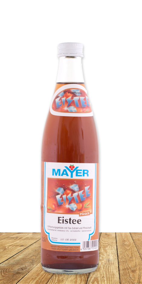 Eistee mit Tee-Extrakt und mildem Pfirsich