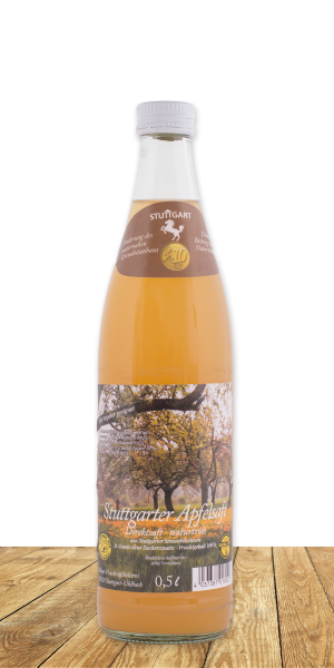 Unser Bester … naturtrübes Premiumprodukt aus ungespritzen Äpfeln von Stuttgarter Streuobstwiesen.